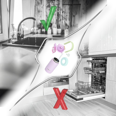 Kubek termiczny bidon dla dzieci ze słomką ustnikiem 360ml – pink