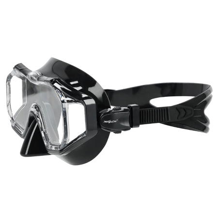 Maska i fajka do nurkowania zestaw do snorkelingu – black - MF02