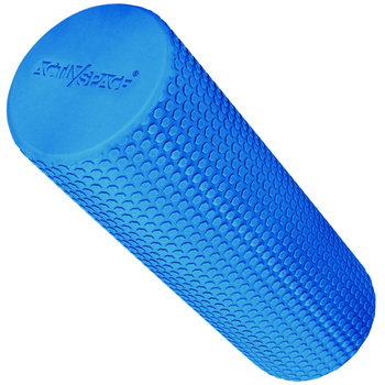 Roller wałek EVA do masażu pleców ciała z wypustkami 45 cm - blue