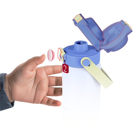 Kubek termiczny bidon dla dzieci ze słomką ustnikiem 360ml – blue