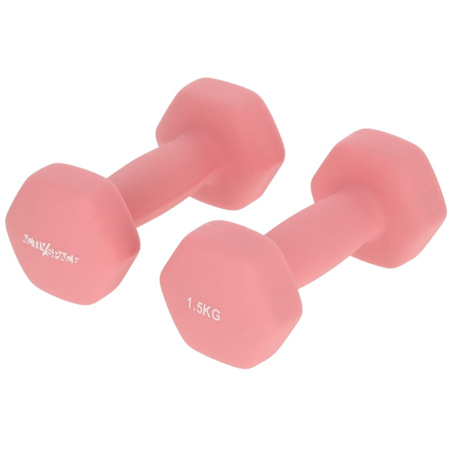 HANTELKI 2x1,5kg do ćwiczeń - ciężarki neoprenowe