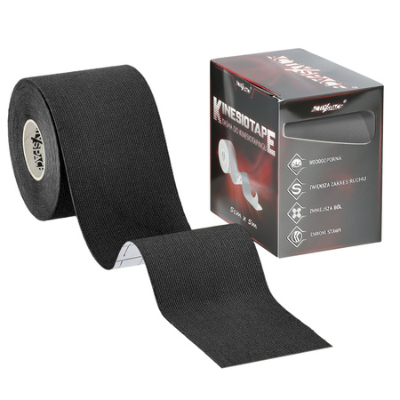 Taśma do tapingu kinezjologiczna tape premium - black 