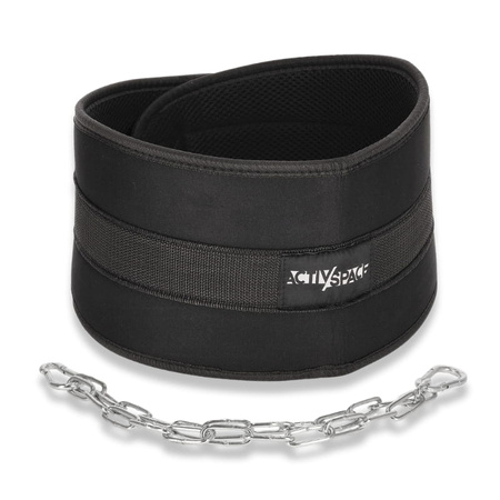 Dip belt pas obciążeniowy mocny z łańcuchem - P01