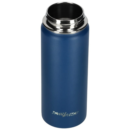Bidon kubek termiczny stalowy 532 ml - blue