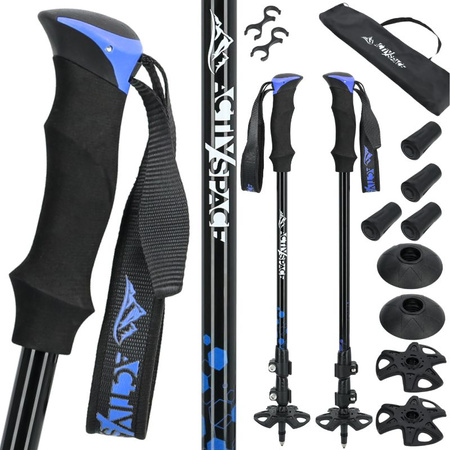 Kijki trekkingowe regulowane blue - Standard K07