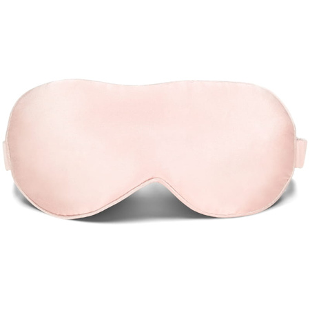 Jedwabna opaska na oczy wygodna do spania - pink
