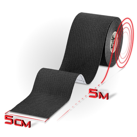 Taśma do tapingu kinezjologiczna tape - black 