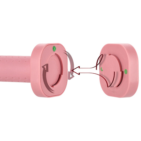 Hantle ciężarki regulowane hantelki do ćwiczeń 4w1 – pink