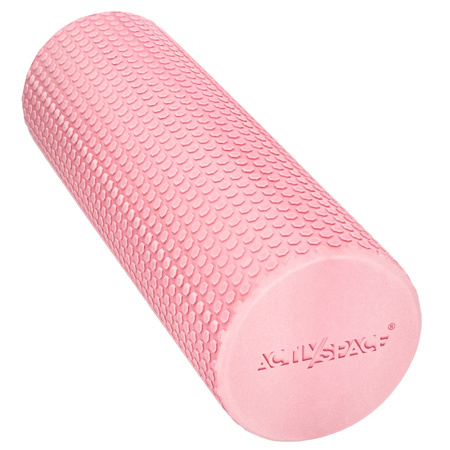 Roller wałek EVA do masażu pleców ciała z wypustkami 45 cm - pink
