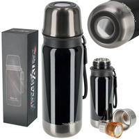 Termos turystyczny do kawy herbaty stalowy premium 500ml - dark grey