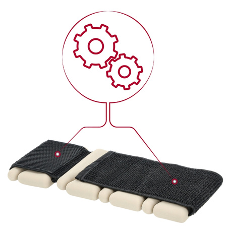 Obciążniki na kostki nadgarstki do ćwiczeń regulowane 2x 0,90 kg – beige