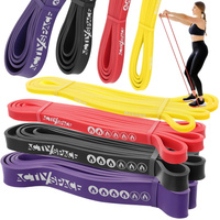 Zestaw 4 gum do ćwiczeń taśmy oporowe lateksowe - power band