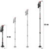 Kijki trekkingowe regulowane red - Standard K02