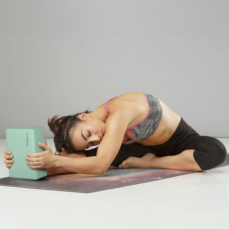 Twarda kostka klocek piankowy do ćwiczeń Jogi Yoga - mint