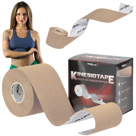 Taśma do tapingu kinezjologiczna tape premium - beige