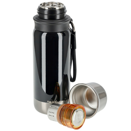 Termos turystyczny do kawy herbaty stalowy premium 500ml - dark grey