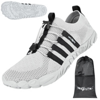 Buty do wody pływania wodne na jeżowce plaże sportowe - light Gray B06