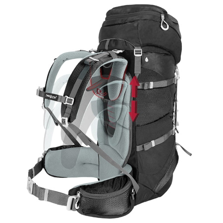 Plecak turystyczny trekkingowy 60l – black P08