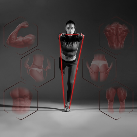 Zestaw 3 gum do ćwiczeń taśmy oporowe lateksowe - power band