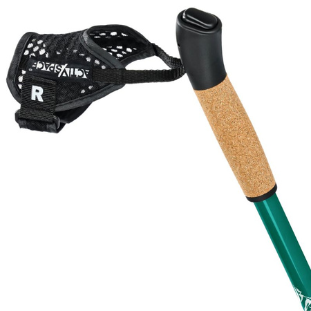 Kije nordic walking kijki składane regulowane do chodzenia teleskopowe – green K09