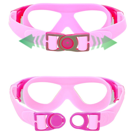 Okulary pływackie dla dzieci na basen ANTI-FOG – pink OK01